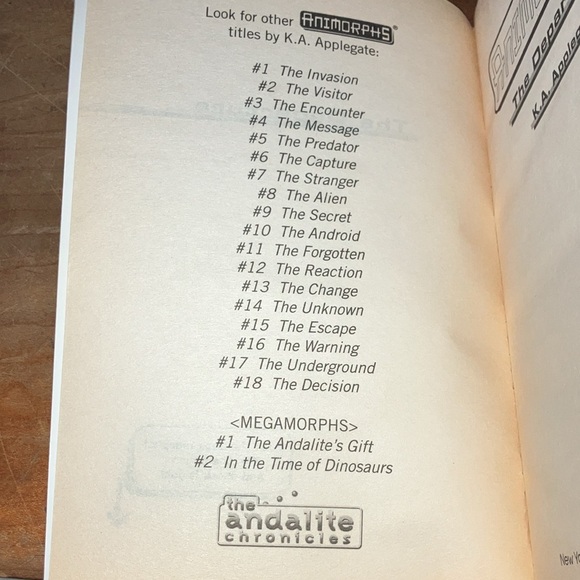 Vintage Animorphs children’s series- book #19 - Picture 4 of 6